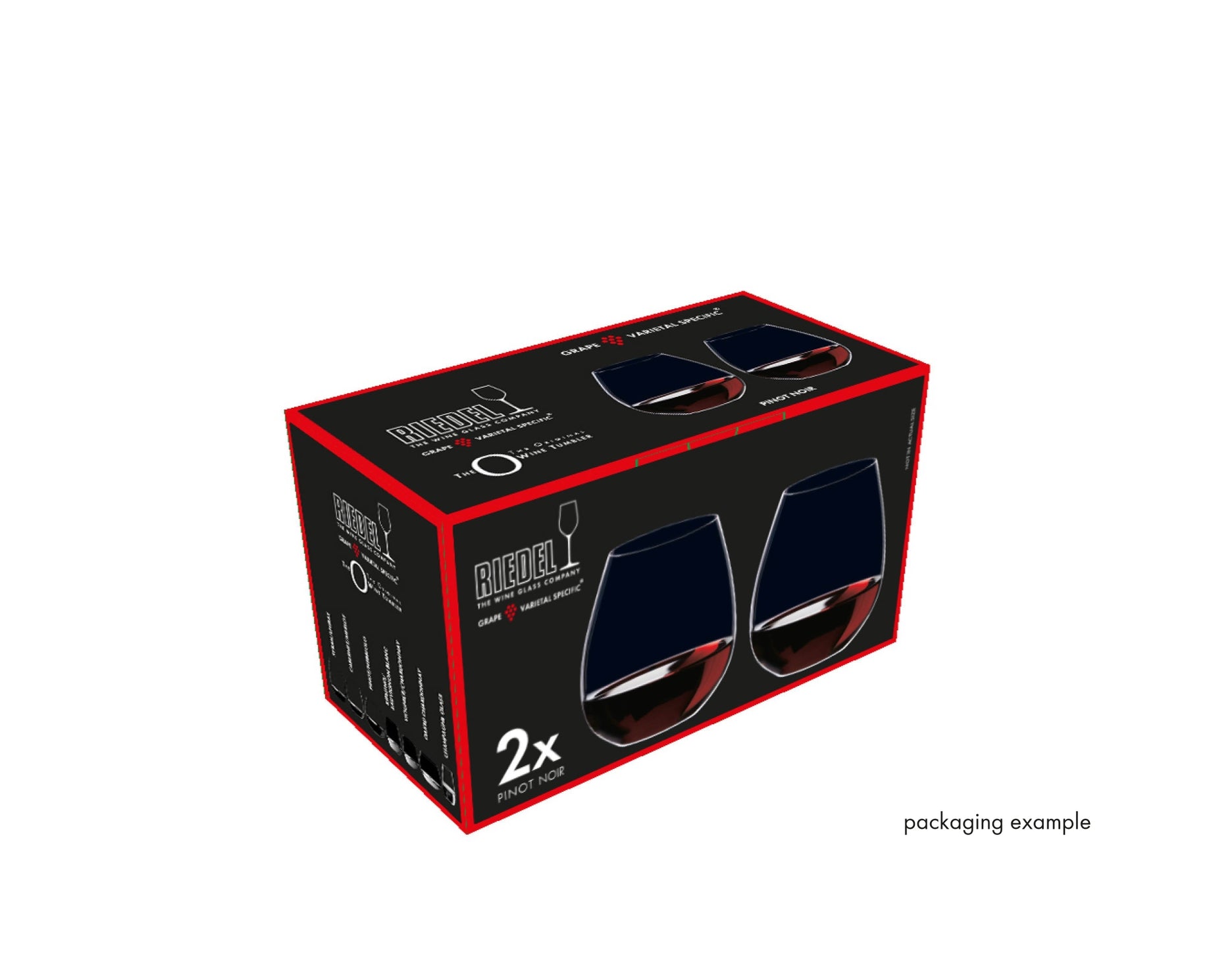 RIEDEL The O Wine Tumbler Pinot/Nebbiolo - 2 Glasses Set