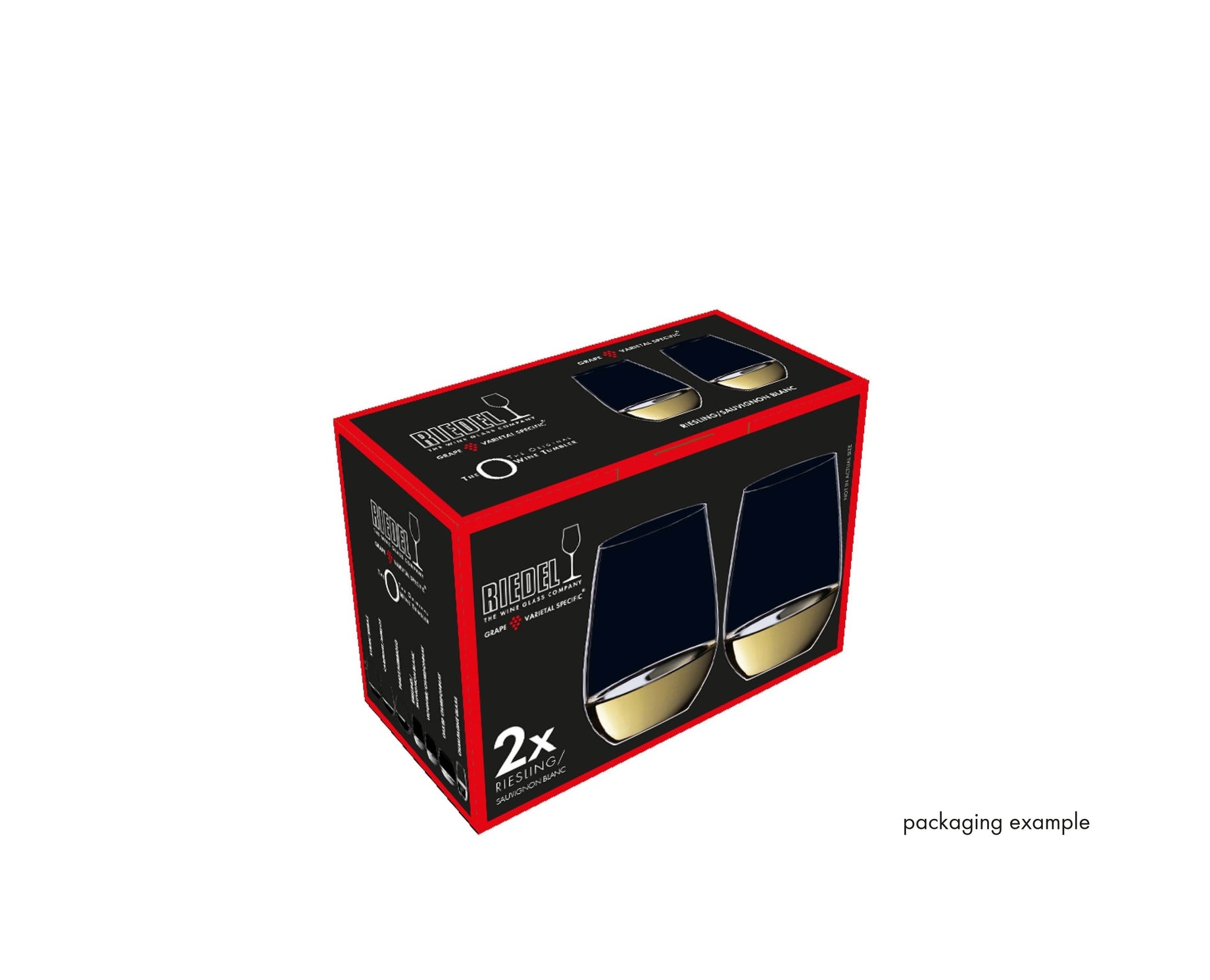 RIEDEL The O Wine Tumbler Riesling/Sauvignon Blanc - 2 Glasses Set