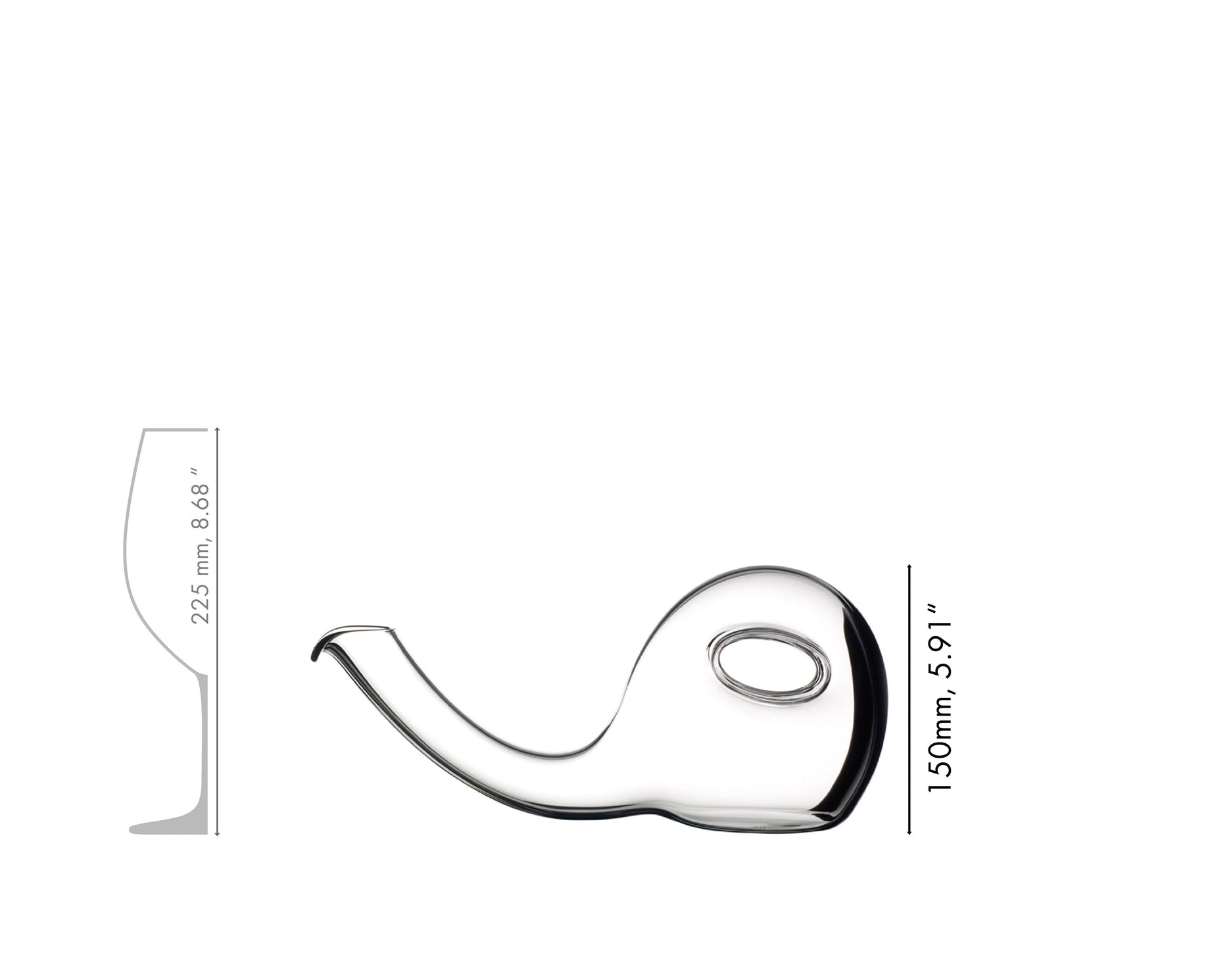 RIEDEL Ayam Dekanter - Svart