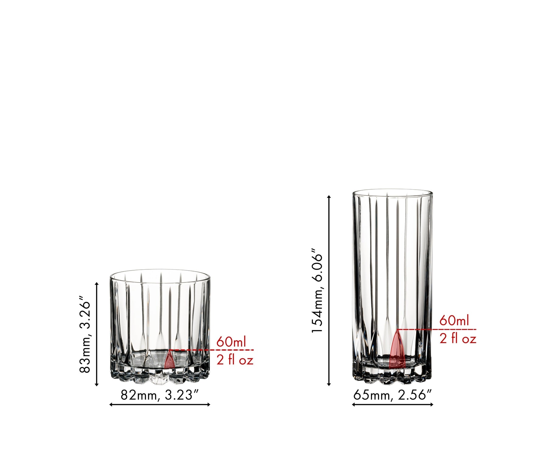 RIEDEL Drink Specific Glassware Rocks & Highball - Set of 8 Glasses