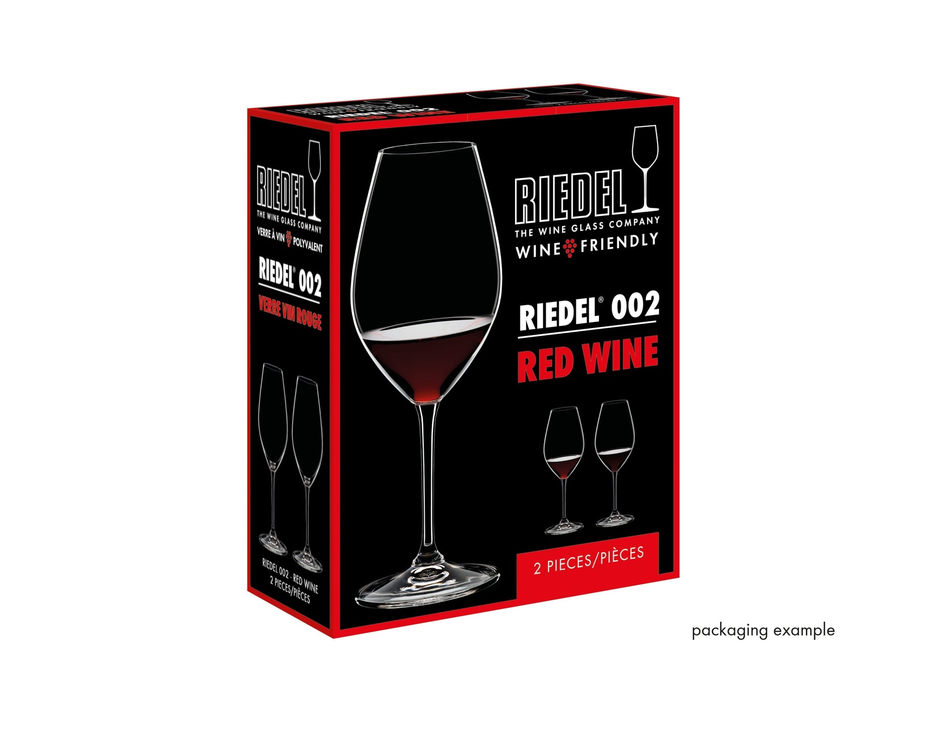 RIEDEL Vino Amigable Vino Tinto - Set de 4 Copas