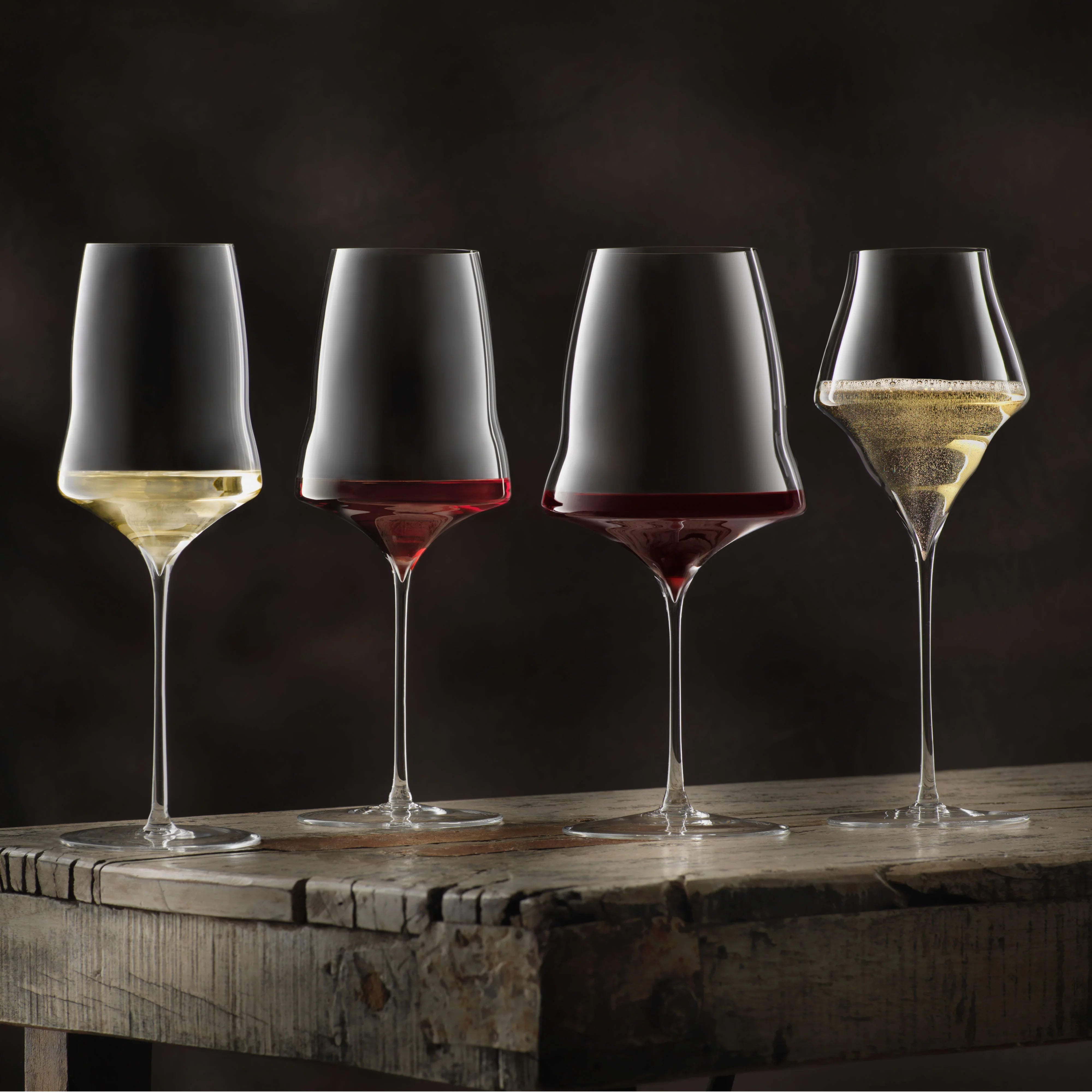 Josephine Wine Glasses — Handblown Crystal Sets