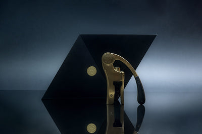 Geometry – Sculptural Black Box with Oeno Motion Gold Corkscrew