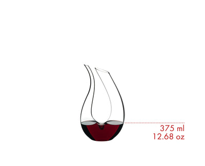 RIEDEL Amadeo Mini Decanter — compact lyre-shaped crystal decanter for half-bottles — view 3