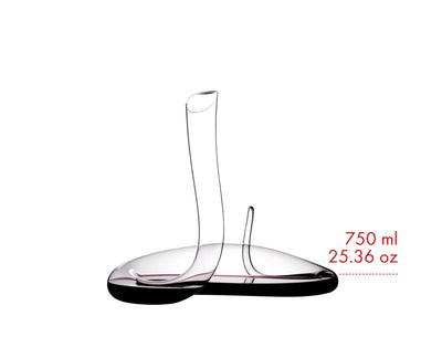 RIEDEL Mamba Decanter — double-decanting coiled handmade crystal decanter — view 3