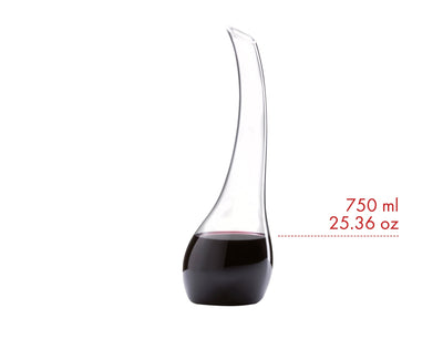 RIEDEL Cornetto Magnum Decanter — slim elongated handmade crystal for magnum bottles — view 2