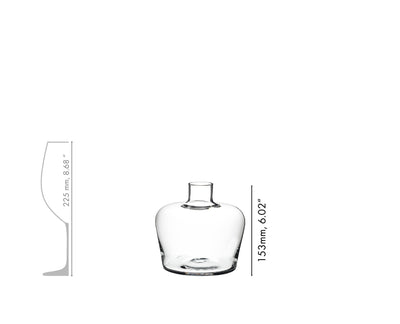 RIEDEL Margaux Decanter — M Series compact handmade crystal wine decanter — view 3