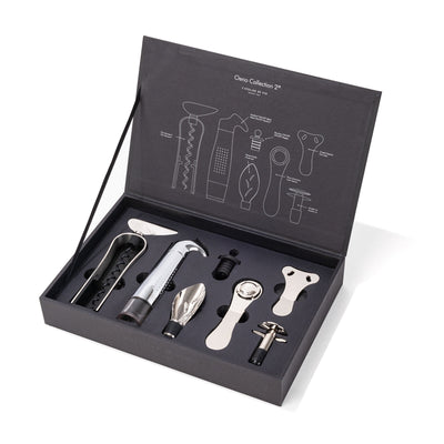Oeno Collection 2 — sommelier wine tool set in matte black case by L'Atelier du Vin