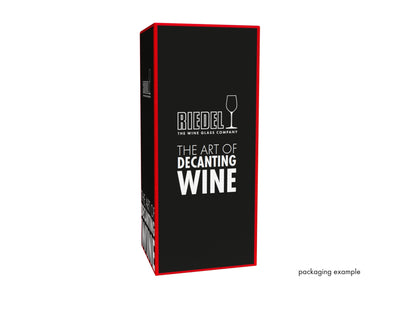 RIEDEL Black Tie Face to Face Decanter — handmade crystal with black stripe — view 5
