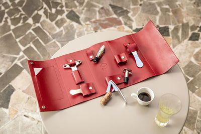 Oeno Collection Nomad – 6-Piece Wine Toolkit in Italian Leather Case
