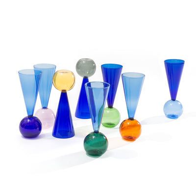 Bubbles Celebration set of 8 champagne flutes