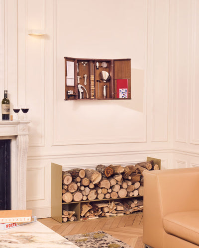 Wine-Lover's Curiosities Cabinet – Wall-Mounted Wine Tool Collection