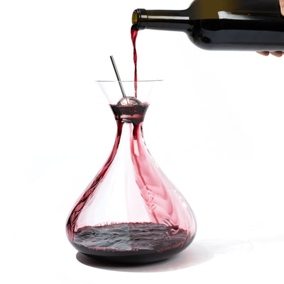 Developer Wine Aerator on bottle