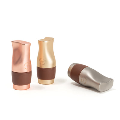 Le Trio Bouchons — set of 3 hermetic wine stoppers in pink, silver and gold by L'Atelier du Vin
