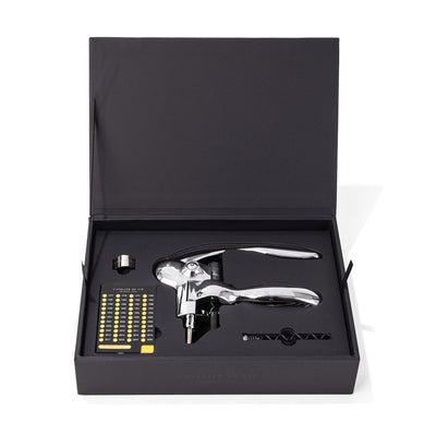 Oeno Box Sommelier – Tire-bouchon à levier, guide des millésimes et tableau d'accords