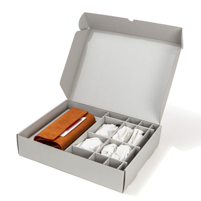 Oeno Collection Nomad – 6-Piece Wine Toolkit in Italian Leather Case