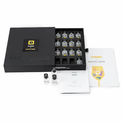Tasterplace 24 White Wine Aroma Kit — vials, guidebook and presentation box