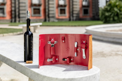 Oeno Collection Nomad – 6-Piece Wine Toolkit in Italian Leather Case