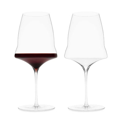 Josephine No 3 red wine glass — set of 2 mouth-blown crystal by Josephinenhütte