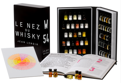 54 whisky aroma vials — Le Nez du Whisky professional nosing kit for Scotch and Bourbon