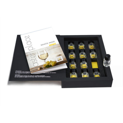 Tasterplace 12 white wine aromas — compact aroma kit with tasting guide
